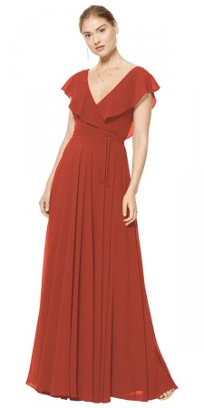 #Levkoff by Bill Levkoff DANIELLA 7112 Ruffle Bridesmaid Dress