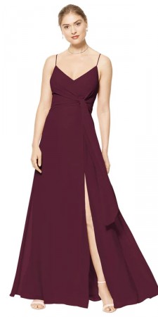 #Levkoff by Bill Levkoff JAMIE 7114 Mock Wrap Bridesmaid Dress