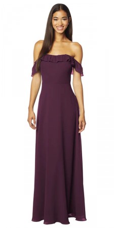 #Levkoff by Bill Levkoff KAMARI 7123 Ruffle Off Shoulder Bridesmaid Dress