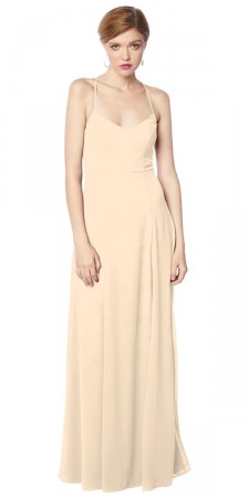 #Levkoff by Bill Levkoff ELENA 7124 Open Back Bridesmaid Dress