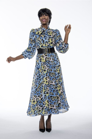 Terramina 7169 Animal Print Church Dress
