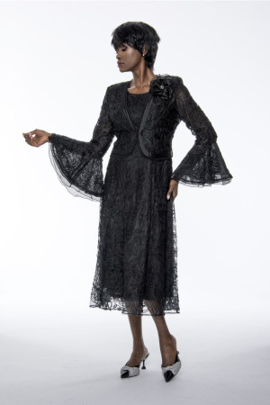 Terramina 7178 Soft Lace Jacket Dress