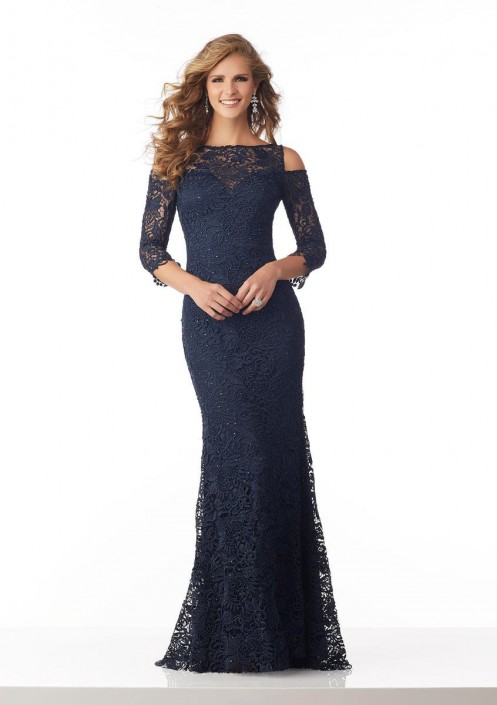 mother of the bride cold shoulder gowns