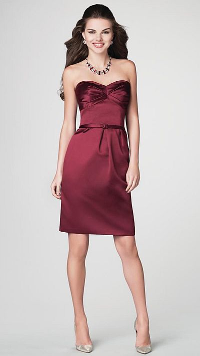 2012 Bridesmaid Dresses Alfred Angelo Short Dress 7200: French Novelty