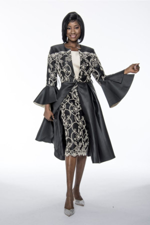 Terramina 7202 Sophisticated Duster Jacket Dress