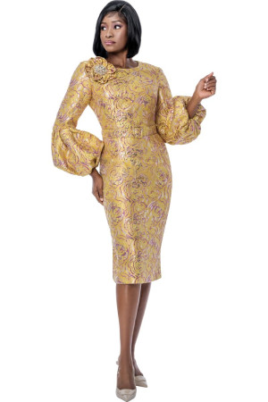Terramina 7277 Stunning Brocade Church Dress