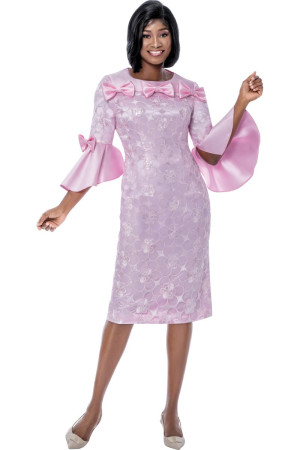 Terramina 7279 Ladies Delicate Bow Trim Church Dress