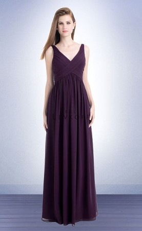 Bill Levkoff 730 Sleeveless V Neck Bridesmaid Gown
