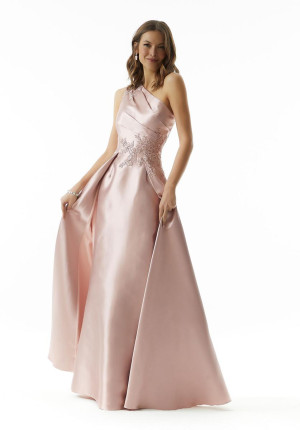 MGNY by Morilee 73003 Elegant One Shoulder A-Line Gown