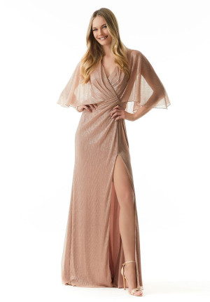 MGNY by Morilee 73004 Boho Cape Sleeve MOB Gown