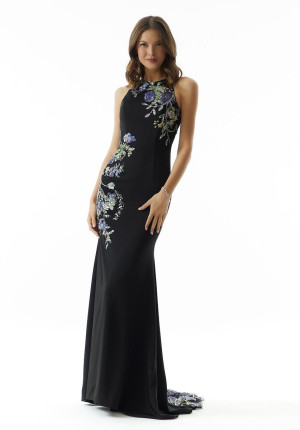 MGNY by Morilee 73006 Stunning Gown with Floral Beading