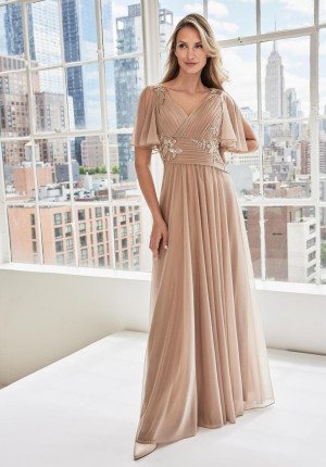 MGNY by Morilee 73102 Grecian Flutter Sleeve MOB Gown
