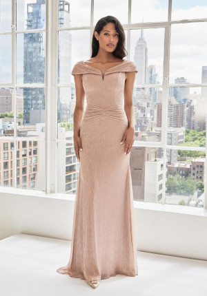 MGNY by Morilee 73104 Shimmering Metallic Mothers Gown