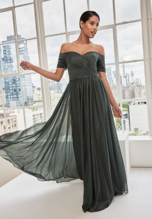 MGNY by Morilee 73113 Shimmer Off Shoulder Evening Gown