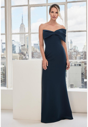 MGNY by Morilee 73114 Sleek Bow Neckline MOB Gown
