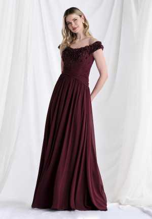MGNY by Morilee 73153 Beaded 3D Floral MOB Gown