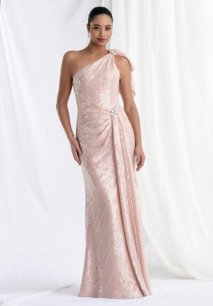 MGNY by Morilee 73158 One Shoulder Sequin Evening Gown