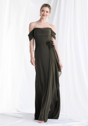 MGNY by Morilee 73165 Feminine Chiffon Evening Gown