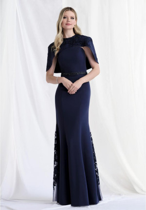 MGNY by Morilee 73182 Gown with Detachable Cape
