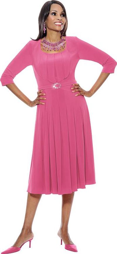 pink church dress