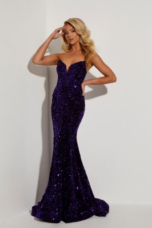 Jasz Couture 7410 Strapless Mermaid Prom Dress