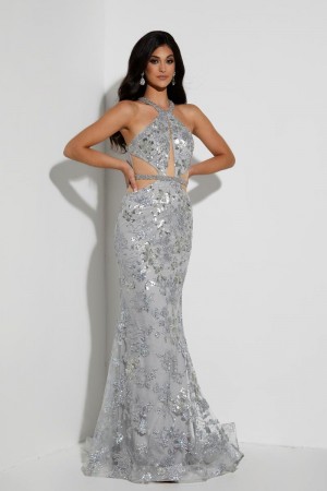 Jasz Couture 7425 Alluring Cut Out Prom Dress