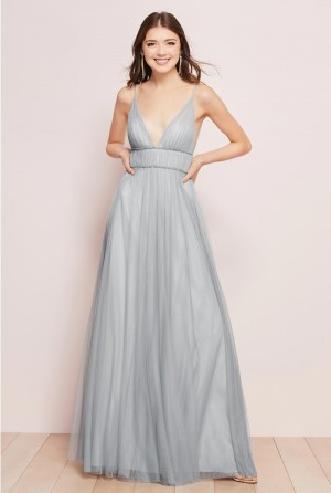 Wtoo Callie 744 Plunging V Bobbinet Bridesmaid Dress