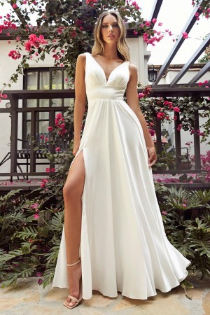 Cinderella Divine 7469W Soft Satin Wedding Dress