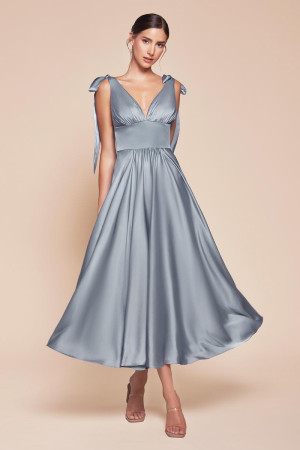Ladivine 7499 Tea Length Prom Dress