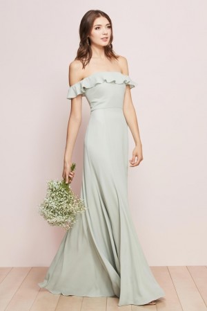 Wtoo Isabella 751 Off Shoulder Georgette Bridesmaid Dress
