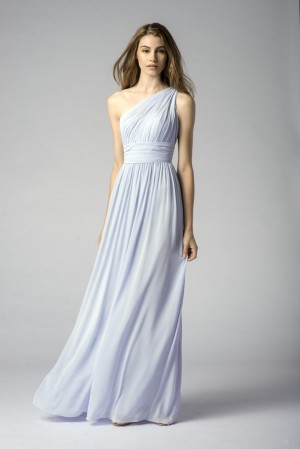 Watters 7546i One Shoulder Bridesmaid Gown