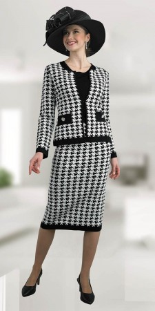 Lily and Taylor 761 Ladies Houndstooth Church Suit