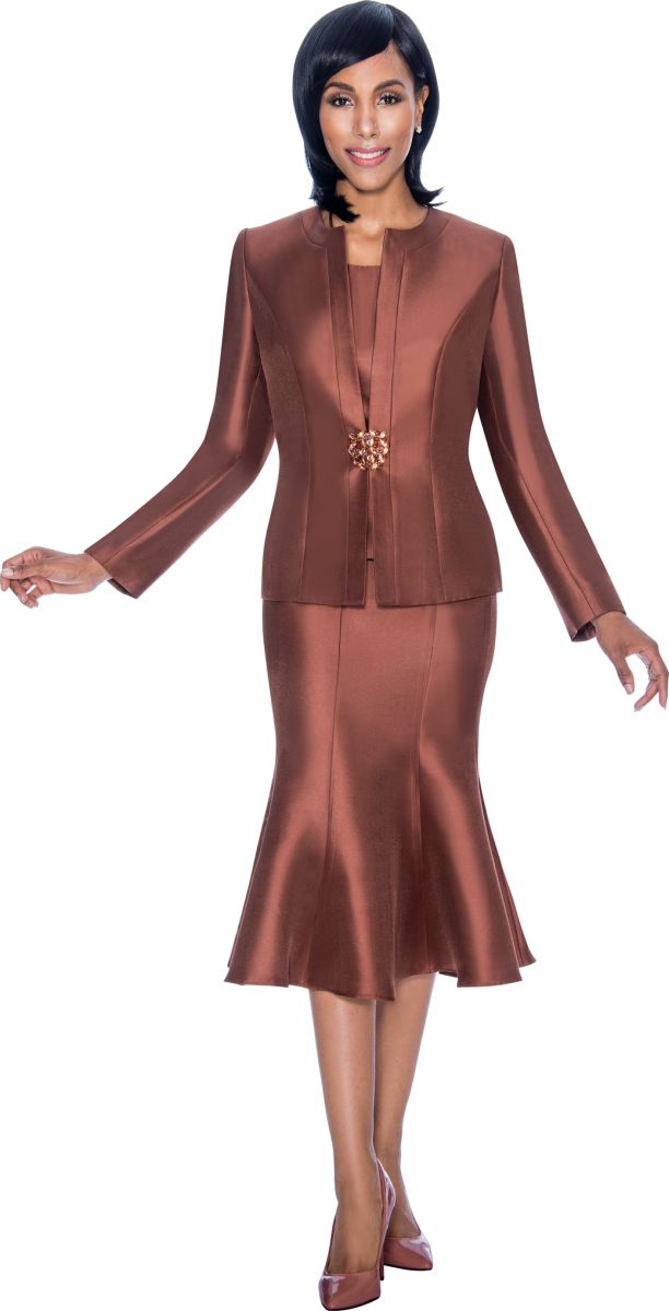 Terramina 7689 Ladies Flattering Church Suit: French Novelty