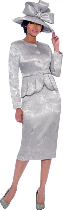 silver church dress