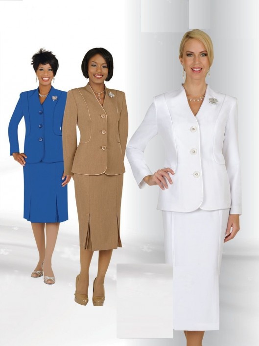 Size 16 Taupe Ben Marc 78098 Stacy Adams Womens Church Usher Suit