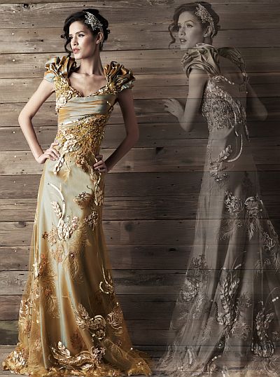 elaborate evening gowns