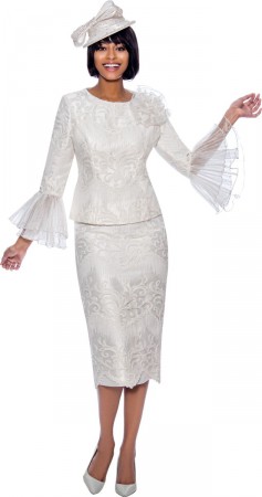 Terramina 7861 Feminine 2 Piece Church Dress