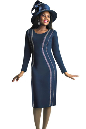 Lily and Taylor 797 Flattering Long Sleeve Church Dress