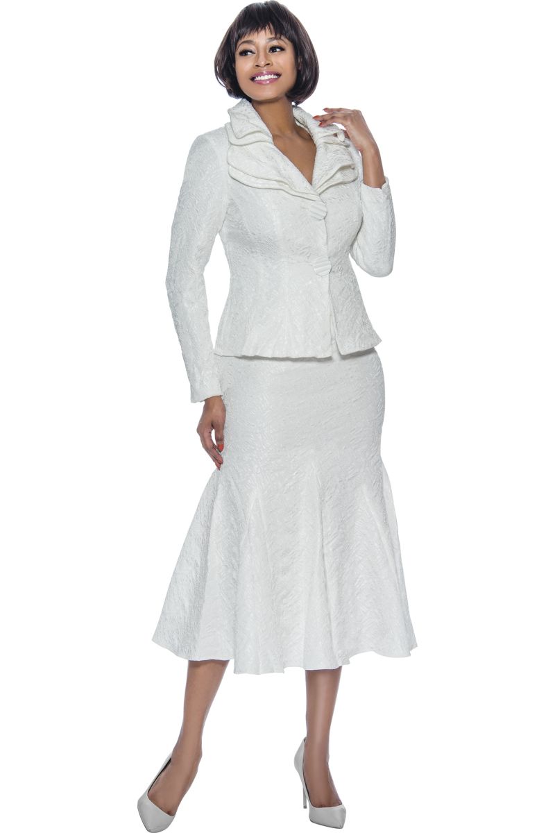 fit and flare skirt suit