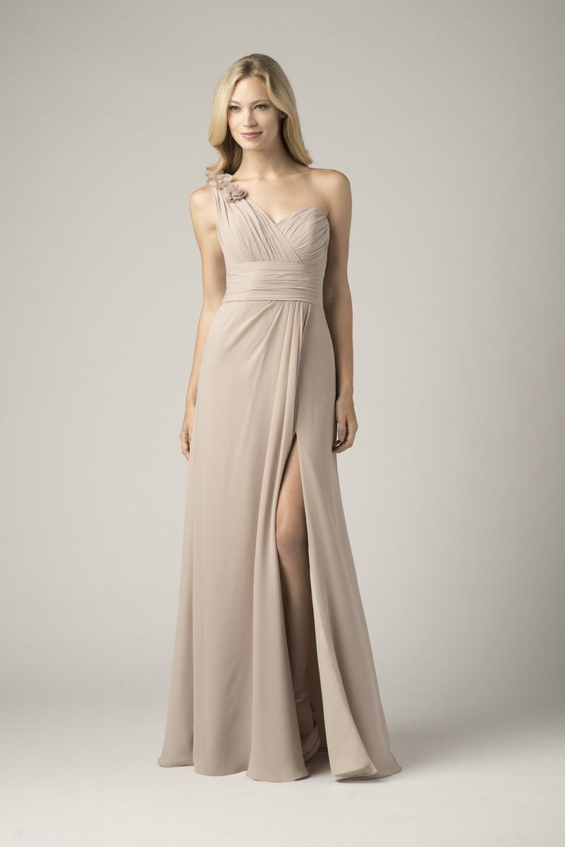 Wtoo 802 Sheer One Shoulder Bridesmaid Dress: French Novelty
