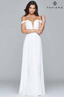 faviana white gown
