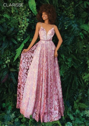 Clarisse 810250 Glitter Sequin Prom Dress