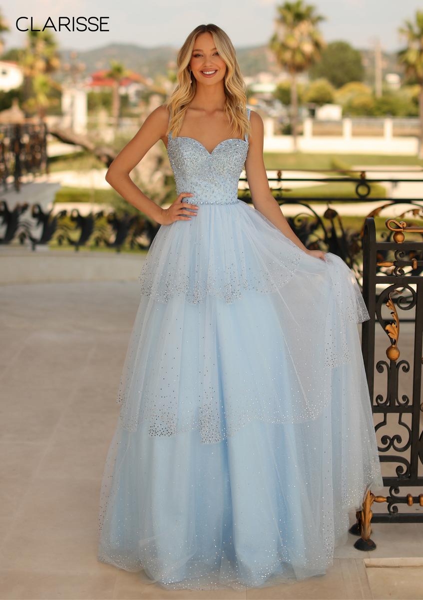 Layered tulle best sale skirt prom dress