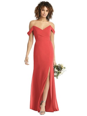 Dessy Social 8193 Off Shoulder Bridesmaid Dress