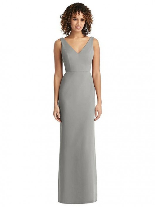 French Novelty Dessy Social 8194 Bridesmaid Dress with Tails