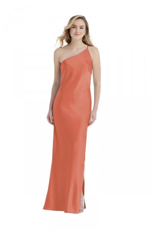 Dessy Social 8209 Sleek One Shoulder Bridesmaid Dress