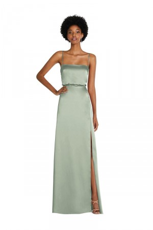 Dessy Social 8217 Feminine Adjustable Waist Bridesmaid Dress