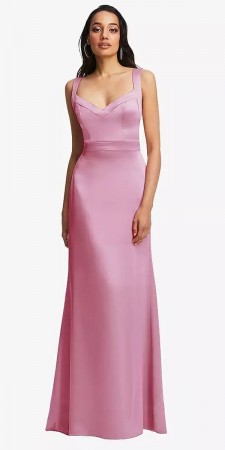Dessy Social 8228 Sleek Low Back Bridesmaid Dress