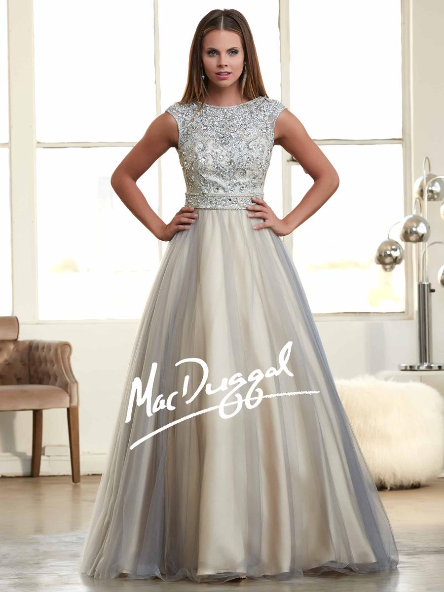 Mac Duggal Ball Gown / Mac Duggal Long One Shoulder Metallic Prom Ball ...