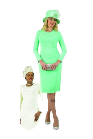 Lily and Taylor 847 Stylish Knit Church Dress